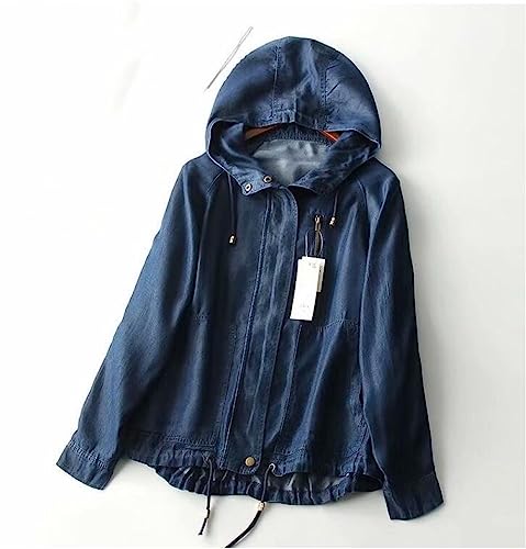 MIDJ Damenkorsett Mit Langen Ärmeln,Damenmode Vintage Jeansblusen Mit Kapuze Hemd Langarm Lässige Knopfhemdjacke Blau Gesteppte Brusttasche Blusen Tunika Leichtes Jeans-Sweatshirt Für Mädchen M MIDJ Damenkorsett Mit Langen Ärmeln,Damenmode Vintage Jeansblusen Mit Kapuze Hemd Langarm Lässige Knopfhemdjacke Blau Gesteppte Brusttasche Blusen Tunika Leichtes Jeans-Sweatshirt Für Mädchen M von MIDJ