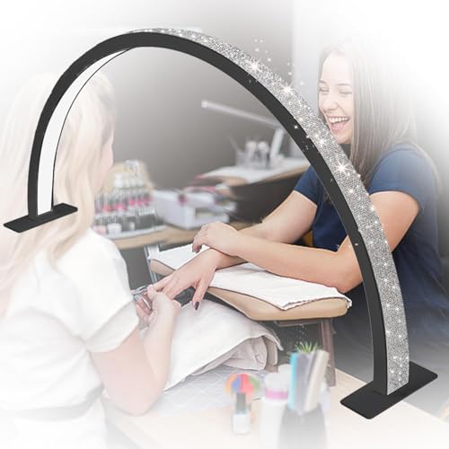 MIDUOLAI Halbmond Licht FüR Nageltisch, Halbmond Licht Mit Leuchtendem Diamant, Led-Lampe FüR Nagelkunst, WimpernverläNgerung, TäTowieren Hautpflege,Schwarz,with Diamonds MIDUOLAI Halbmond Licht FüR Nageltisch, Halbmond Licht Mit Leuchtendem Diamant, Led-Lampe FüR Nagelkunst, WimpernverläNgerung, TäTowieren Hautpflege,Schwarz,with Diamonds von MIDUOLAI