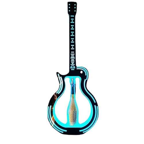 MIDUOLAI Led-Beleuchtetes Schnapsflaschen-Ausstellungsregal, Beleuchtetes Gitarren-Weinregal, Led-Ausstellungsregal FüR Sektflaschen, FüR Beleuchtete Geburtstags, Hochzeits,01 von MIDUOLAI