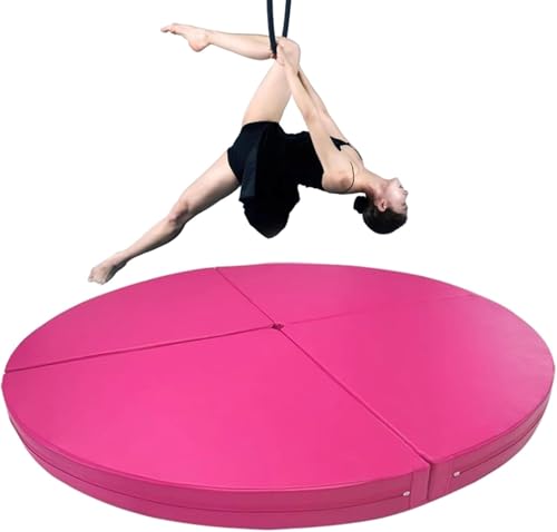 MIDUOLAI Pole Dance Matte Sicherheits-Crash Pad, Faltbar Runde Dicke Anti-Fall-Anti-Rutsch-Schutzmatte, Tanz-Fitness-üBungs-Gymnastikmatte, Yoga-AnfäNger-Schutzmatte,B,150x10cm von MIDUOLAI