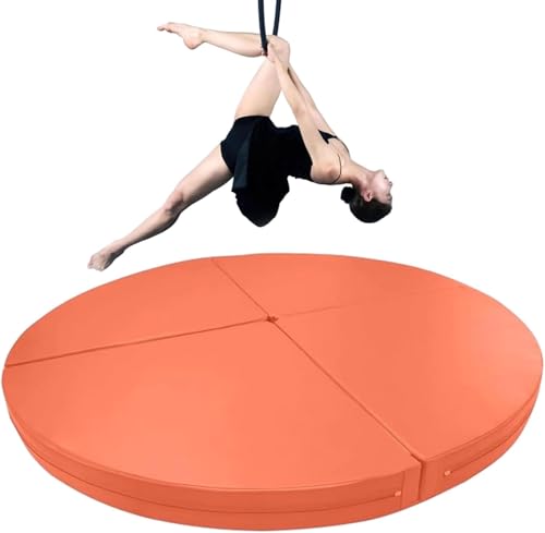 MIDUOLAI Pole Dance Matte Sicherheits-Crash Pad, Faltbar Runde Dicke Anti-Fall-Anti-Rutsch-Schutzmatte, Tanz-Fitness-üBungs-Gymnastikmatte, Yoga-AnfäNger-Schutzmatte,C,120x10cm von MIDUOLAI