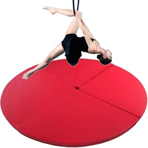 MIDUOLAI Pole Dance Matte Sicherheits-Crash Pad, Faltbar Runde Dicke Anti-Fall-Anti-Rutsch-Schutzmatte, Tanz-Fitness-üBungs-Gymnastikmatte, Yoga-AnfäNger-Schutzmatte,F,200x3cm von MIDUOLAI