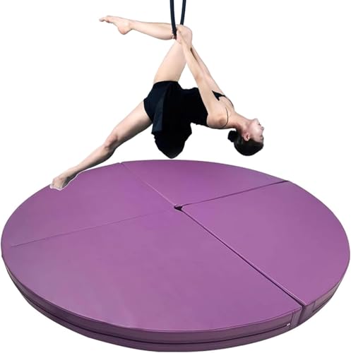 MIDUOLAI Pole Dance Matte Sicherheits-Crash Pad, Faltbar Runde Dicke Anti-Fall-Anti-Rutsch-Schutzmatte, Tanz-Fitness-üBungs-Gymnastikmatte, Yoga-AnfäNger-Schutzmatte,G,120x3cm von MIDUOLAI