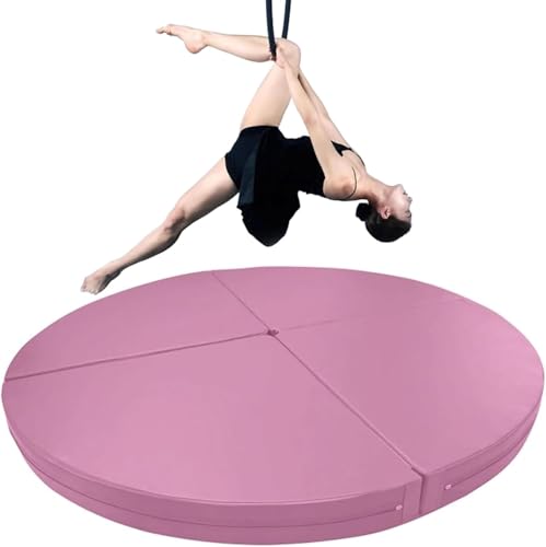 MIDUOLAI Pole Dance Matte Sicherheits-Crash Pad, Faltbar Runde Dicke Anti-Fall-Anti-Rutsch-Schutzmatte, Tanz-Fitness-üBungs-Gymnastikmatte, Yoga-AnfäNger-Schutzmatte,K,200x3cm von MIDUOLAI