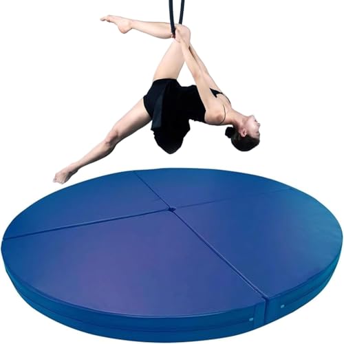 MIDUOLAI Pole-Dance-Sicherheits-Crashmatte, Yoga-üBungs-Sicherheits-Tanzkissen, Fitness-Gymnastik-Tanzmatte, Runde Tanzstangenmatten FüR Studios, Heimgebrauch,L,120x3cm von MIDUOLAI