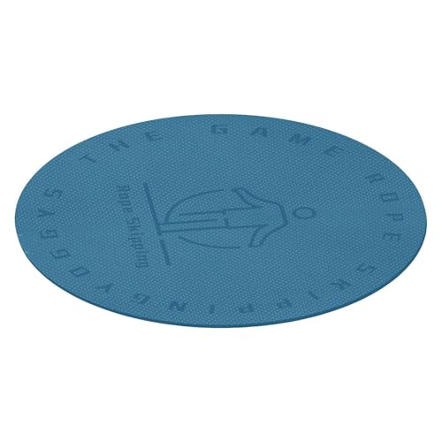 MIDUOLAI Springseil Matte Runde Yogamatte SchalldäMmende Meditationsmatte Bodenkissen Springseil zubehöR FüR üBung Meditation,Blau,100cm von MIDUOLAI