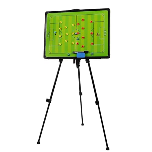 MIDUOLAI Taktiktafel FüR Trainer, Tragbare Taktiktafel FüR FußBall/Basketball, Magnetische Trainingstafel FüR FußBall, Taktiktafel FüR FußBall Mit Dreibein,Football von MIDUOLAI