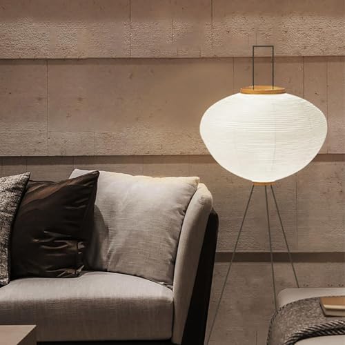 MIDUOLAI Weiße Papier-Stehlampe, Japanische Laternen-Stehlampe, Handgemachte Papierlampe, Reispapier-Stehlampe, Für Schlafzimmer, Wohnzimmer, Kinderzimmer, Büro,Tricolour Light MIDUOLAI Weiße Papier-Stehlampe, Japanische Laternen-Stehlampe, Handgemachte Papierlampe, Reispapier-Stehlampe, Für Schlafzimmer, Wohnzimmer, Kinderzimmer, Büro,Tricolour Light von MIDUOLAI