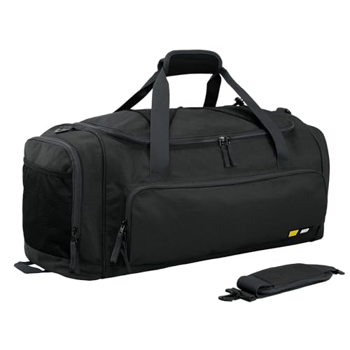MIER Große Seesack Herren Turnbeutel mit Schuhfach, 60L, Pure Black, Fitnessstudio MIER Große Seesack Herren Turnbeutel mit Schuhfach, 60L, Pure Black, Fitnessstudio von MIER