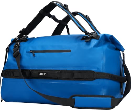 MIER Großer wasserdichter Rucksack mit Roll-Top, Trockentasche für Kajakfahren, Bootfahren, Rafting, Surfen, Schwimmen, leicht zugängliche Fronttasche mit Reißverschluss, gepolsterte Rückenstütze und MIER Großer wasserdichter Rucksack mit Roll-Top, Trockentasche für Kajakfahren, Bootfahren, Rafting, Surfen, Schwimmen, leicht zugängliche Fronttasche mit Reißverschluss, gepolsterte Rückenstütze und von MIER