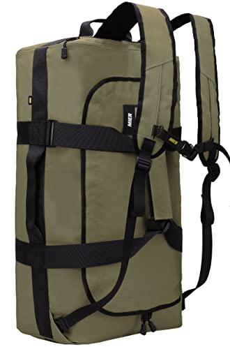 MIER Sporttasche Herren Wasserresistente Reisetasche groß Heavy Duty Convertible Sportrucksack mit Rucksackgurten und Schuhfach für Fitnessstudio, Sport, Reisen, Duffle Bag, 60L/90L MIER Sporttasche Herren Wasserresistente Reisetasche groß Heavy Duty Convertible Sportrucksack mit Rucksackgurten und Schuhfach für Fitnessstudio, Sport, Reisen, Duffle Bag, 60L/90L von MIER