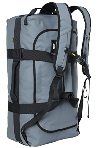 MIER Sporttasche Herren Wasserresistente Reisetasche groß Heavy Duty Convertible Sportrucksack mit Rucksackgurten und Schuhfach für Fitnessstudio, Sport, Reisen, Duffle Bag-Grau 90L MIER Sporttasche Herren Wasserresistente Reisetasche groß Heavy Duty Convertible Sportrucksack mit Rucksackgurten und Schuhfach für Fitnessstudio, Sport, Reisen, Duffle Bag-Grau 90L von MIER