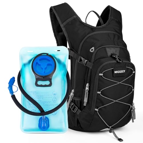 MIGGEEY Hydration Rucksack 18L mit Trinkblase 3L, große Lagerung Wandern Daypack für Männer Frauen, Fahrradrucksack, Laufrucksack Trinkrucksack, Wasserdicht Sportrucksack Hydration Rucksack MIGGEEY Hydration Rucksack 18L mit Trinkblase 3L, große Lagerung Wandern Daypack für Männer Frauen, Fahrradrucksack, Laufrucksack Trinkrucksack, Wasserdicht Sportrucksack Hydration Rucksack von MIGGEEY