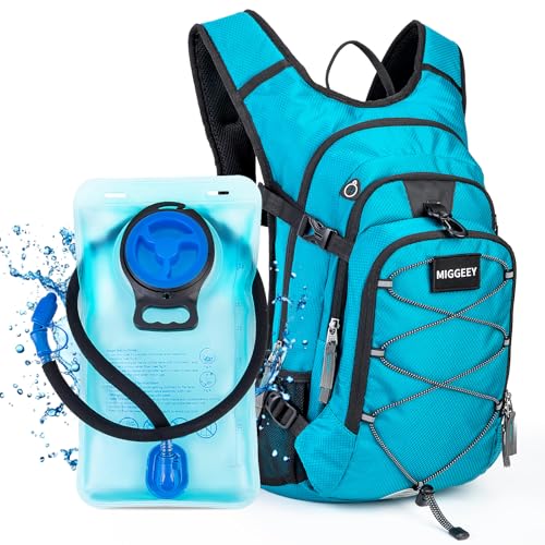MIGGEEY Hydration Rucksack 18L mit Trinkblase 3L, große Lagerung Wandern Daypack für Männer Frauen, Fahrradrucksack, Laufrucksack Trinkrucksack, Wasserdicht Sportrucksack Hydration Rucksack MIGGEEY Hydration Rucksack 18L mit Trinkblase 3L, große Lagerung Wandern Daypack für Männer Frauen, Fahrradrucksack, Laufrucksack Trinkrucksack, Wasserdicht Sportrucksack Hydration Rucksack von MIGGEEY