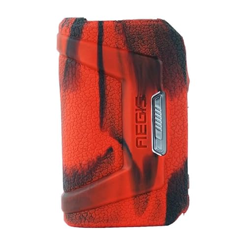 MIGOTODA Schutzhülle aus Silikon für Geekvape L200 (Aegis Legend 2) - Komfortabler Griff, stoßfest, rutschfest, Produktmodell J1-GKVP-N1 (Schwarz & Rot) von MIGOTODA