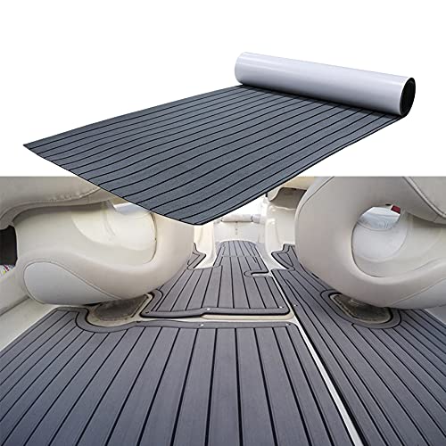 MIJOBS Grau und Schwarz Eva Teak Selbstklebend Deck Boot Selbstklebend rutschfeste Matte Marinedeck für Boote Yacht Marine selbstklebend Schaumboot Yachtboden MIJOBS Grau und Schwarz Eva Teak Selbstklebend Deck Boot Selbstklebend rutschfeste Matte Marinedeck für Boote Yacht Marine selbstklebend Schaumboot Yachtboden von MIJOBS