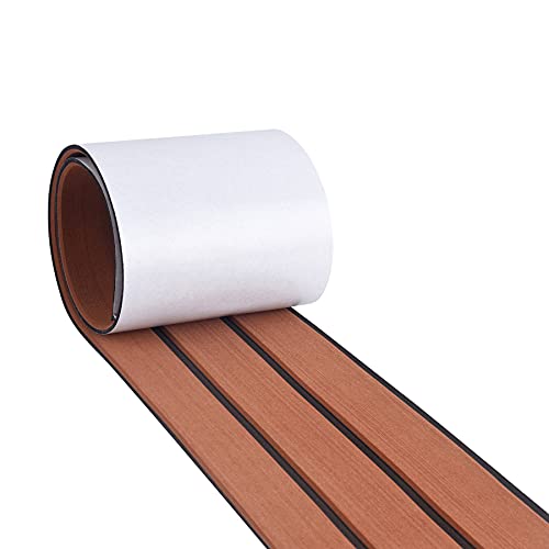 MIJOBS Teak Decking Sheet Eva Teak Selbstklebend rutschfeste Matte Marinedeck für Boote Yacht Marine selbstklebend Schaumboot Yachtboden - Braun und Schwarz MIJOBS Teak Decking Sheet Eva Teak Selbstklebend rutschfeste Matte Marinedeck für Boote Yacht Marine selbstklebend Schaumboot Yachtboden - Braun und Schwarz von MIJOBS