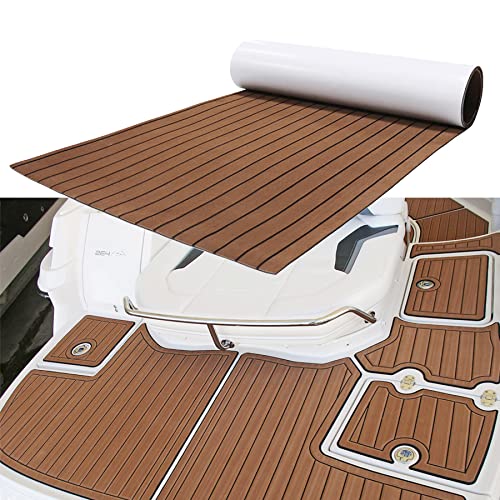 MIJOBS Teak Decking Sheet Eva Teak Selbstklebend rutschfeste Matte Marinedeck für Boote Yacht Marine selbstklebend Schaumboot Yachtboden - Braun und Schwarz MIJOBS Teak Decking Sheet Eva Teak Selbstklebend rutschfeste Matte Marinedeck für Boote Yacht Marine selbstklebend Schaumboot Yachtboden - Braun und Schwarz von MIJOBS