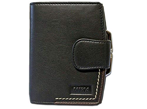 MIKA 14213611 - Geldbörse aus Echt Leder, Portemonnaie im Hochformat, Geldbeutel mit 7 Kreditkarten Fächer, 3 Einschubfächer, 2 Scheinfächer und Münzfach, Brieftasche in schwarz, ca. 12 x 10 x 3 cm MIKA 14213611 - Geldbörse aus Echt Leder, Portemonnaie im Hochformat, Geldbeutel mit 7 Kreditkarten Fächer, 3 Einschubfächer, 2 Scheinfächer und Münzfach, Brieftasche in schwarz, ca. 12 x 10 x 3 cm von MIKA