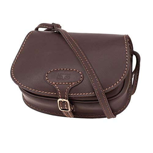 MIKA 28059022 - Damentasche Bonny aus Echt Leder/Sattelleder, Damen Handtasche mit Hauptfach und Vortasche, Ledertasche für Frauen, Umhängetasche in dunkelbraun, Lederhandtasche ca. 23 x 8 x 19 cm MIKA 28059022 - Damentasche Bonny aus Echt Leder/Sattelleder, Damen Handtasche mit Hauptfach und Vortasche, Ledertasche für Frauen, Umhängetasche in dunkelbraun, Lederhandtasche ca. 23 x 8 x 19 cm von MIKA