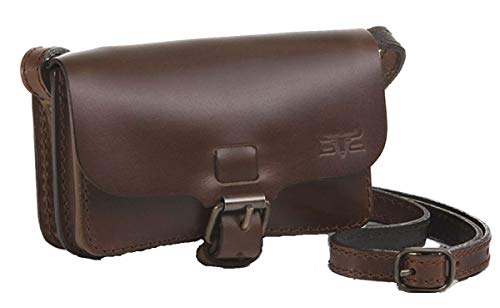 MIKA 28073202 - Schultertasche aus Echt Sattel-Leder, Damen Handtasche mit unterteiltem Hauptfach, Ledertasche für Frauen, Umhängetasche Braun, Lederhandtasche ca. 15 x 5 x 11 cm MIKA 28073202 - Schultertasche aus Echt Sattel-Leder, Damen Handtasche mit unterteiltem Hauptfach, Ledertasche für Frauen, Umhängetasche Braun, Lederhandtasche ca. 15 x 5 x 11 cm von MIKA