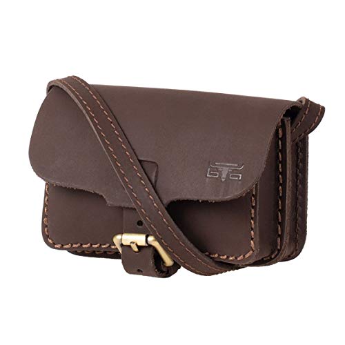 MIKA 28073222 - Schultertasche aus Echt Leder/Sattelleder, Damen Handtasche mit unterteiltem Hauptfach, Ledertasche für Frauen, Umhängetasche in braun, Lederhandtasche ca. 15 x 5 x 11 cm MIKA 28073222 - Schultertasche aus Echt Leder/Sattelleder, Damen Handtasche mit unterteiltem Hauptfach, Ledertasche für Frauen, Umhängetasche in braun, Lederhandtasche ca. 15 x 5 x 11 cm von MIKA