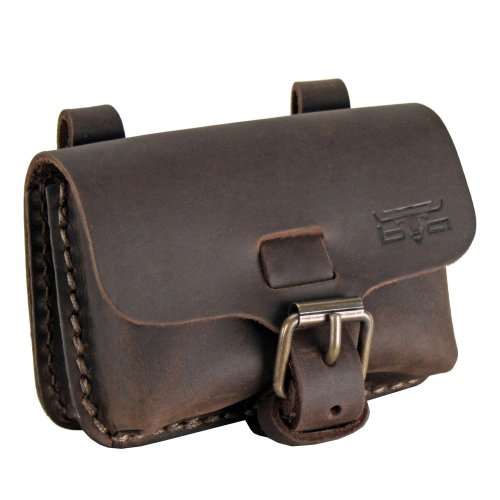 Mika Gürteltasche mini Leder 12 cm dunkelbraun-matt Mika Gürteltasche mini Leder 12 cm dunkelbraun-matt von MIKA