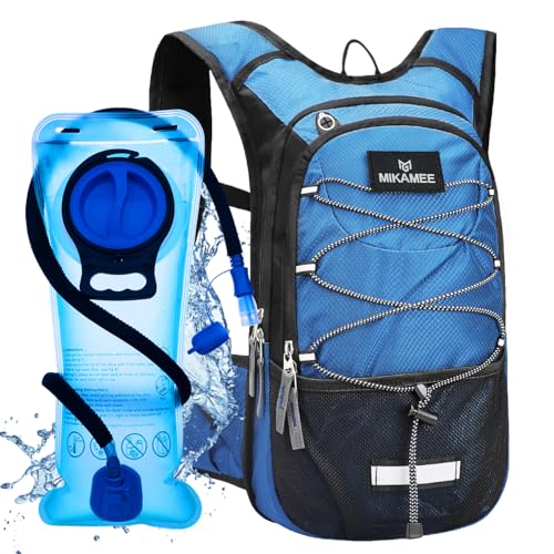 MIKAMEE Trinkrucksack,Wasserrucksack mit 2L BPA-freier Trinkblase,Sportrucksack für Männer und Frauen,Isolierter Trinkrucksack für Laufen,Wandern,Radfahren,Klettern,Camping,Ski,Joggen MIKAMEE Trinkrucksack,Wasserrucksack mit 2L BPA-freier Trinkblase,Sportrucksack für Männer und Frauen,Isolierter Trinkrucksack für Laufen,Wandern,Radfahren,Klettern,Camping,Ski,Joggen von MIKAMEE