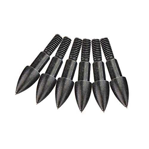 MILAEM 50 Stück Bogenschießen Jagdspitzen 75 Grain Pfeilspitze Einschraub pfeilspitzen Jagdpfeilspitzen Punkt für Recurve und Compoundbogen (Schwarz) MILAEM 50 Stück Bogenschießen Jagdspitzen 75 Grain Pfeilspitze Einschraub pfeilspitzen Jagdpfeilspitzen Punkt für Recurve und Compoundbogen (Schwarz) von MILAEM