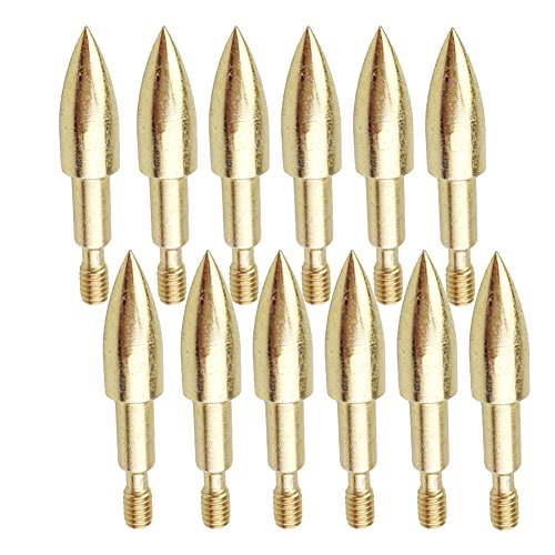 MILAEM 12pcs Bogenschießen Pfeilspitze 100/125/150 Grain Jagdspitzen Einschraub Stahl Spitze für Compoundbogen Recurve Bogen Jagdpfeile MILAEM 12pcs Bogenschießen Pfeilspitze 100/125/150 Grain Jagdspitzen Einschraub Stahl Spitze für Compoundbogen Recurve Bogen Jagdpfeile von MILAEM