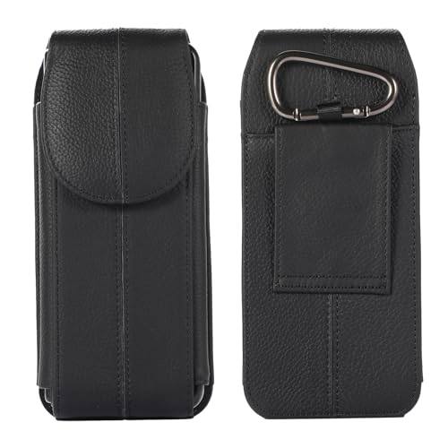 Gürteltasche mit Clip Kompatibel mit Samsung Galaxy Z Fold 6/5/4/3/2/1 5G, Handytasche mit Kartenhalterung Leder Hüfttasche Handyhülle Kompatibel mit Huawei Mate X3/Mate X2/SM-F9260/F9160/F9000 von MILESTEM