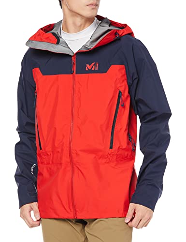 MILLET - Kamet Light GTX JKT M - Hardshell-Jacke für Herren - Wasserdichte Gore-Tex-Membran - Alpinismus - Rot/Blau, Rouge/Saphir, L von MILLET