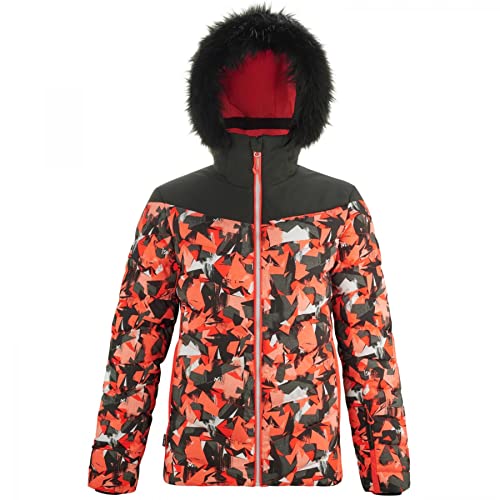 Millet - Ruby Mountain Jkt W - Damen-Skijacke - Wasserabweisende und atmungsaktive Dryedge-Membran - Ski, Langlauf - Orange/Schwarz von MILLET