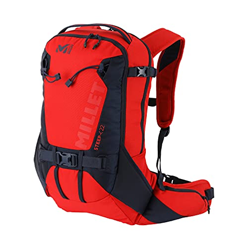 Millet - Steep 22 - Unisex-Rucksack für Freeride-Ski - Volumen 22 L - Rot/Blau von MILLET