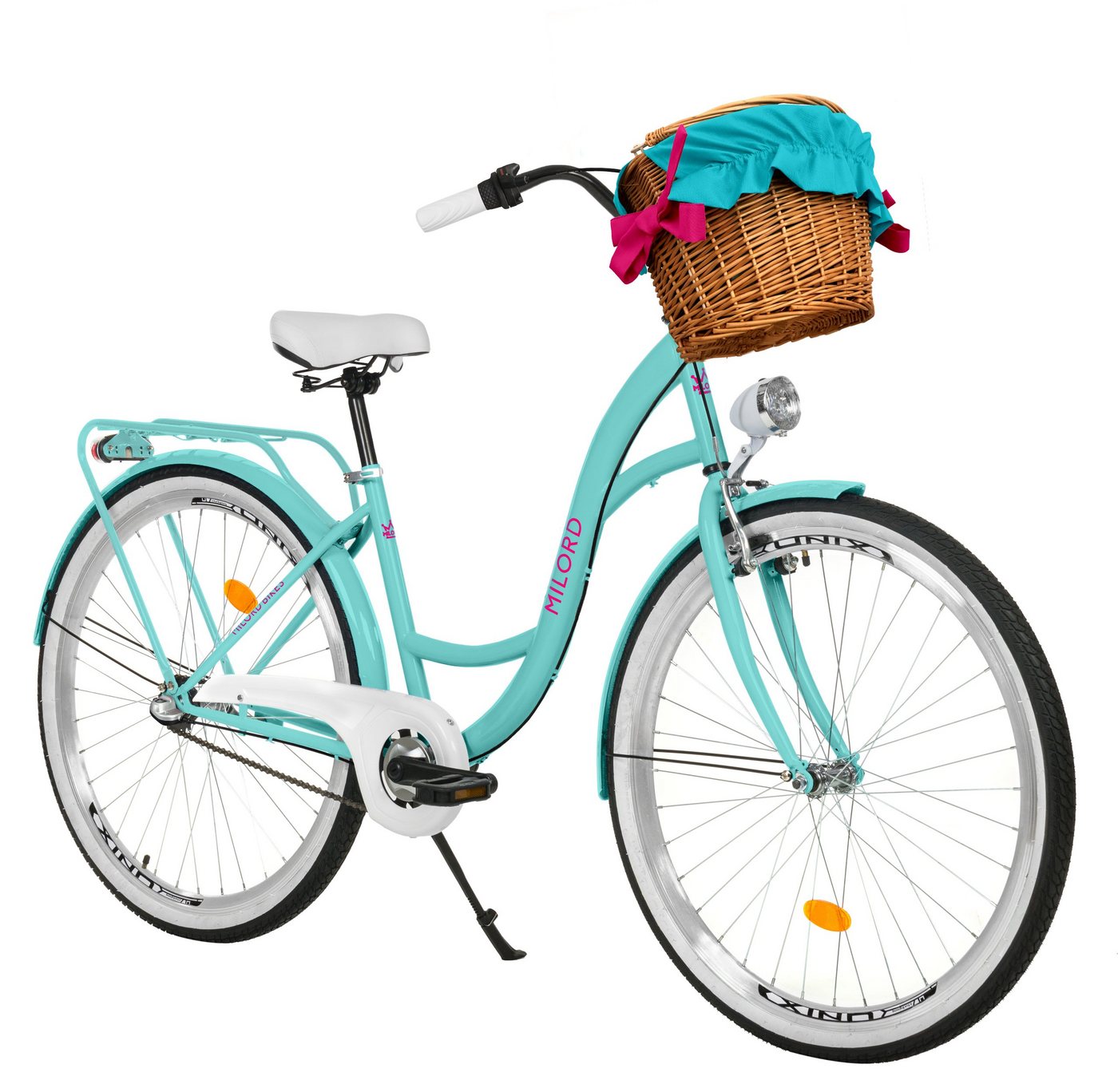 MILORD BIKES Cityrad Milord City Fahrrad Weidenkorb Damenfahrrad, 28/26 Zoll, Blau, 3-Gang, 3 Gang, Nabenschaltung MILORD BIKES Cityrad Milord City Fahrrad Weidenkorb Damenfahrrad, 28/26 Zoll, Blau, 3-Gang, 3 Gang, Nabenschaltung von MILORD BIKES