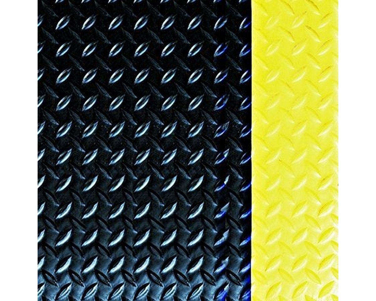 MILTEX Fußmatte Arbeitsplatzmatte Yoga Deck Ultra 90x150cm schwarz/gelb, Höhe: 1.4 mm MILTEX Fußmatte Arbeitsplatzmatte Yoga Deck Ultra 90x150cm schwarz/gelb, Höhe: 1.4 mm von MILTEX