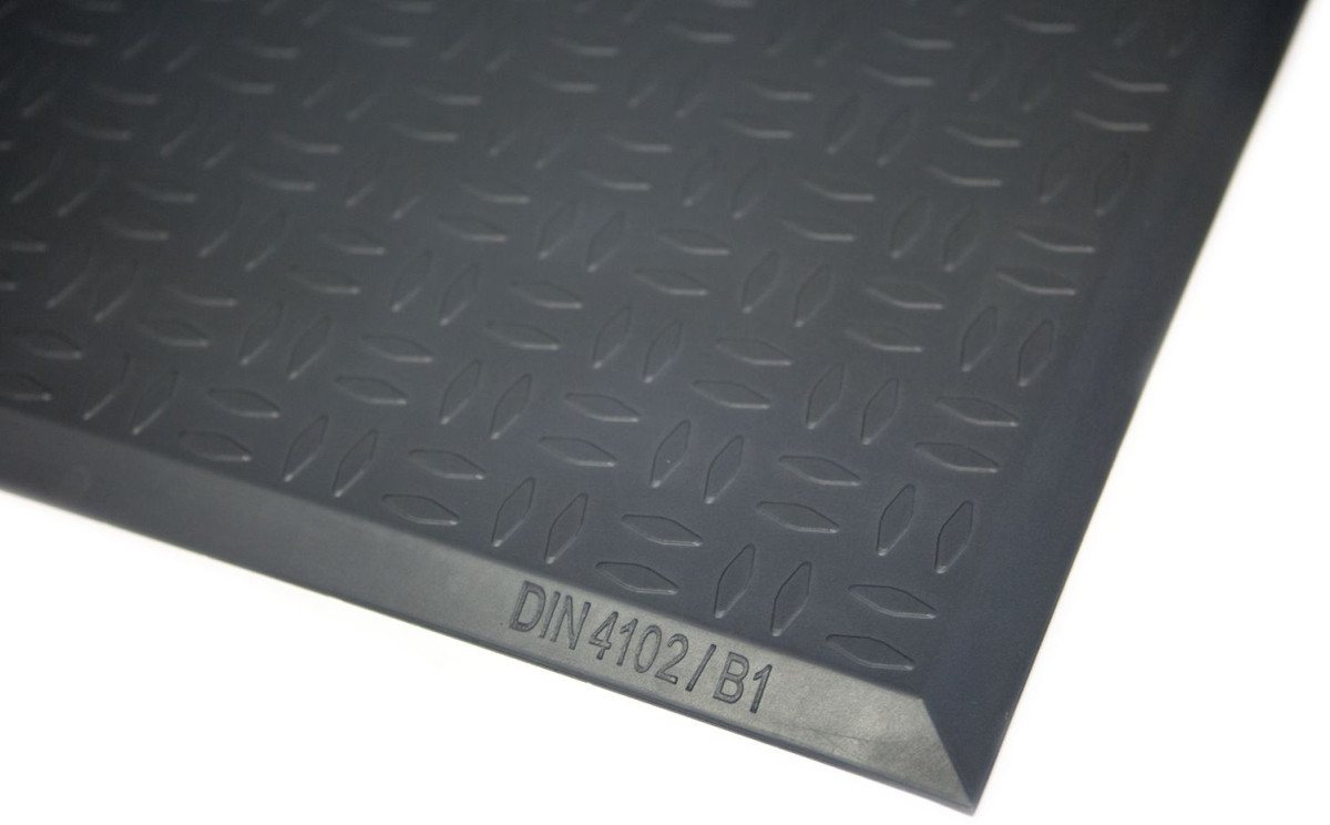 MILTEX Fußmatte Arbeitsplatzmatte Yoga Ergo Fire mit Riffelblechoberfläche 65x185cm gr MILTEX Fußmatte Arbeitsplatzmatte Yoga Ergo Fire mit Riffelblechoberfläche 65x185cm gr von MILTEX