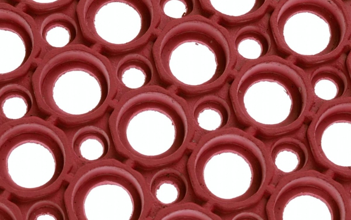 MILTEX Fußmatte Arbeitsplatzmatte Yoga Grip Food 90x150cm rot. MILTEX Fußmatte Arbeitsplatzmatte Yoga Grip Food 90x150cm rot. von MILTEX