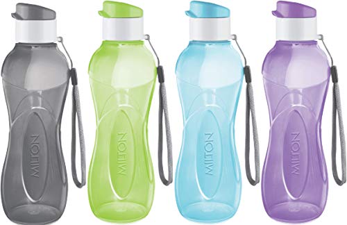 MILTON Trinkflasche Kinder Wiederverwendbare Wasserflasche 500 ml Trinkflasche aus Kunststoff BPA-frei Trinkflasche Kinder Auslaufsicher mit Trageriemen für Radfahren Camping Wandern Fitness Yoga MILTON Trinkflasche Kinder Wiederverwendbare Wasserflasche 500 ml Trinkflasche aus Kunststoff BPA-frei Trinkflasche Kinder Auslaufsicher mit Trageriemen für Radfahren Camping Wandern Fitness Yoga von MILTON