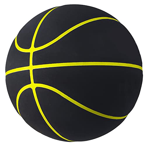 MINDCOLLISION Standard 5/6/7 Basketball, Nicht-Slip- Und Wear-Resistente Mikrofaser-Wildleder, Kein Logoball, Geeignet Als Unterschrift, Geschenk,Yellow Edge,No. 7 von MINDCOLLISION