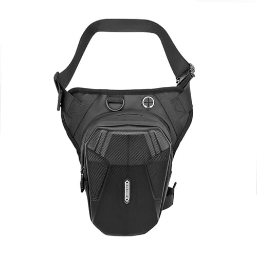 Motorradtasche Drop Waist Bag Hard Shell Motorrad Hip Bum Pack Bags Erweiterbare Handy-Geldbörse Motorradzubehör von MINJKL