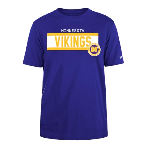MINNESOTA VIKINGS Unisex NFL Regular High Density Ink Screenprint Front Graphic Original Team Color T-Shirt, Lila, S EU MINNESOTA VIKINGS Unisex NFL Regular High Density Ink Screenprint Front Graphic Original Team Color T-Shirt, Lila, S EU von Minnesota Vikings