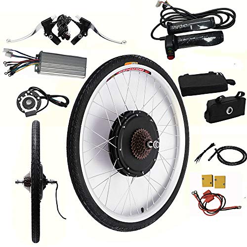 MINUS ONE Elektrisches 26” Fahrrad-Umbausatz E-Bike Conversion Kit Elektrofahrrad Kit Vorderrad Hinterrad Elek (Hinterrad 48V 1000W) von MINUS ONE