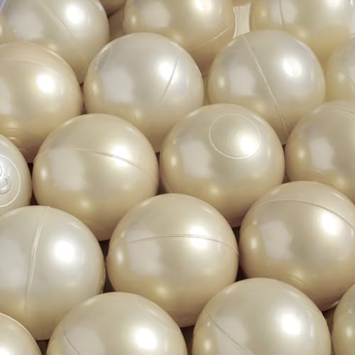 Goldene Bälle für Bällebad - 50 Stück, 6 cm - Sicheres, nicht-toxisches Plastik, widerstandsfähig gegen Quetschen - Baby Spielzeug, Spielzeug ab 1 Jahr für Kinder - Perfekt für glänzenden Spielspaß Goldene Bälle für Bällebad - 50 Stück, 6 cm - Sicheres, nicht-toxisches Plastik, widerstandsfähig gegen Quetschen - Baby Spielzeug, Spielzeug ab 1 Jahr für Kinder - Perfekt für glänzenden Spielspaß von MISIOO