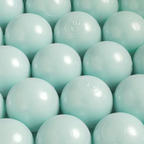 MISIOO Entzückende Bälle für Bällebad, 50 Stück, 6 cm, sicherer, ungiftiger Kunststoff, widerstandsfähig gegen Zerdrücken, Farbe: Mint, Spielzeug ab 1 Jahr, Baby Spielzeug MISIOO Entzückende Bälle für Bällebad, 50 Stück, 6 cm, sicherer, ungiftiger Kunststoff, widerstandsfähig gegen Zerdrücken, Farbe: Mint, Spielzeug ab 1 Jahr, Baby Spielzeug von MISIOO
