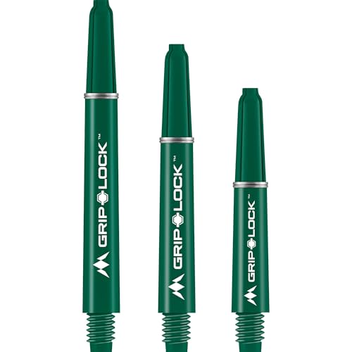 Mission Darts S1084 GripLock Durable Nylon Shafts | Short Dart Stems | Green Mission Darts S1084 GripLock Durable Nylon Shafts | Short Dart Stems | Green von Mission Darts