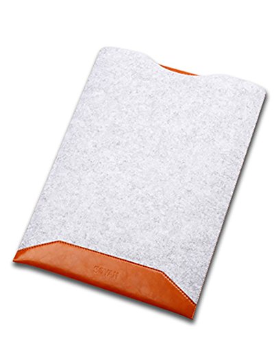 Filz&PU Leder Sleeve Case Hülle Tache Ultrabook Laptop Tasche für MacBook Pro 15.4 Wasserdicht mit Schutz Tasche für Maus und Netzteil Hellbraun Filz&PU Leder Sleeve Case Hülle Tache Ultrabook Laptop Tasche für MacBook Pro 15.4 Wasserdicht mit Schutz Tasche für Maus und Netzteil Hellbraun von MISSMAO