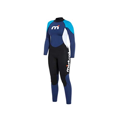 MISTRAL Damen Wetsuits 3/2 GBS Full Suit, Blau-Weiß-Schwarz, M, 501201999 MISTRAL Damen Wetsuits 3/2 GBS Full Suit, Blau-Weiß-Schwarz, M, 501201999 von MISTRAL