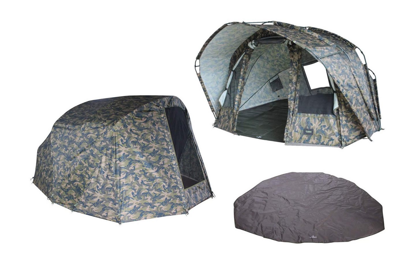 MK Angelsport Angelzelt Bivvy 2Man Fort Knox Ghost plus Winterskin und Bodenplane von MK Angelsport