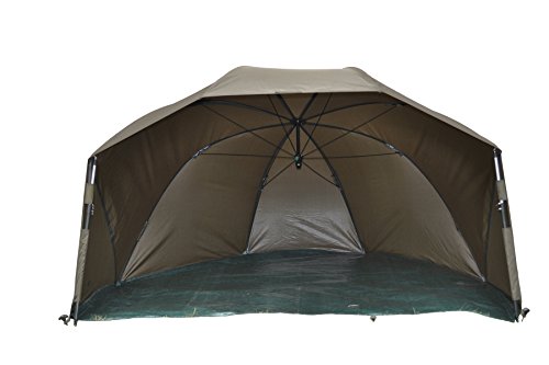 MK-Angelsport extra großes Brolly 1,52m x 2,47m x 1,45m (LxBxH), schnellaufbau Shelter 60 Zoll, wasserdichtes Zelt, 10.000mm Wassersäule, 1 Mann von MK-Angelsport